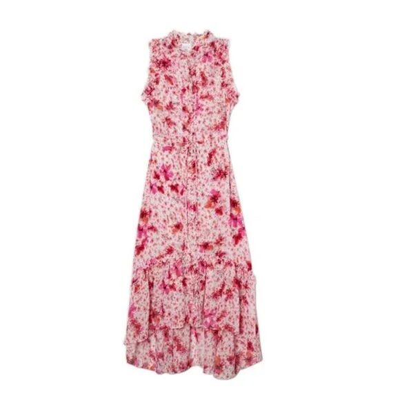 Misa Los Angeles Aurelie Gardenia Ruffled Midi Dress - Size XS - Picture 13 of 15
